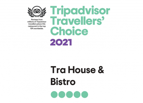 Tripadvisor Traverller's Choice 2021 - Tra House & Bistro
