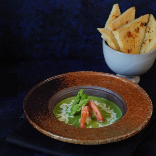 Asparagus Prawns Soup