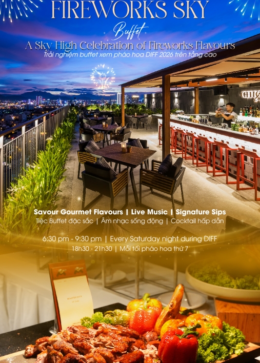 FIREWORKS SKY BUFFET - A Rooftop Dining Experience for DIFF 2026 at Chicland Lounge